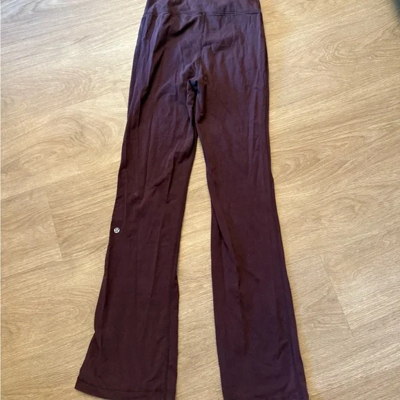 Lululemon Maroon Flare Pants - Picture 3 of 3